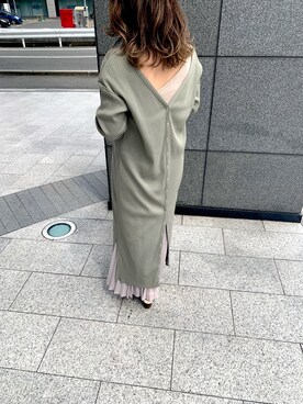 doudouyukieさんの「クレーププリーツスカート（ハイウエスト・丈標準71～74cm）」を使ったコーディネート