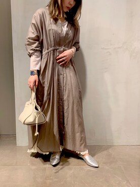 「ボイルワンピース」｜doudouyukieさん（レディース・152cm）の春コーディネート
