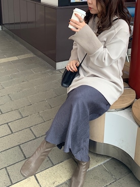 「アイテム（ブーティ）」を使った、doudouyukieさん（レディース・152cm・20代）の秋コーディネート