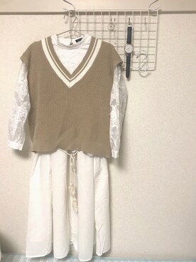 「オルチャンファッション」｜「アイテム（ワンピース/ドレス）」を使った、NAYEONさん（レディース・155cm）の夏コーディネート
