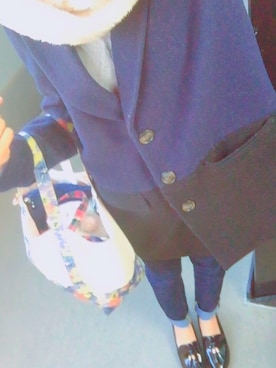 「SPINNS（スピンズ）のアイテム（マフラー）」を使った、na ♡*°さん（レディース・160cm）の冬コーディネート