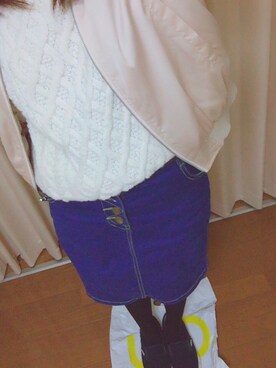 「sango（sango）のアイテム（ナイロンジャケット）」を使った、na ♡*°さん（レディース・160cm）の冬コーディネート