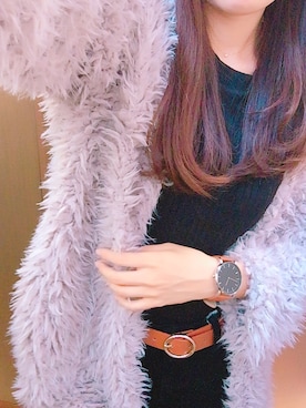 「Heather（ヘザー）のアイテム（ノーカラージャケット）」を使った、na ♡*°さん（レディース・160cm）の秋コーディネート
