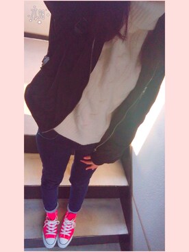 「sango（sango）のアイテム（その他アウター）」を使った、na ♡*°さん（レディース・160cm）の秋コーディネート