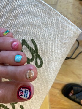 「アイテム（マニキュア/ジェルネイル、パープル系）」を使った、まぁみさん（レディース・169cm）の春コーディネート