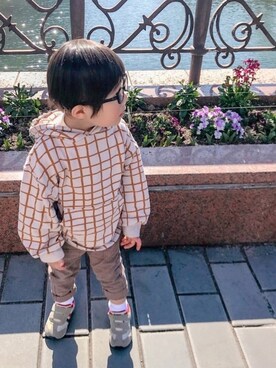 「HOGAN（ホーガン）のアイテム」を使った、riiririiさん（キッズ・90cm）の冬コーディネート