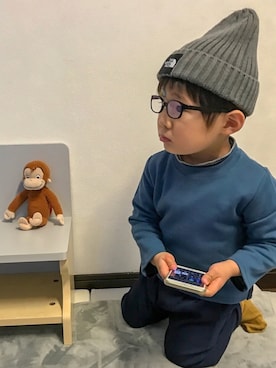 「cache cache（カシュ カシュ）のアイテム」を使った、riiririiさん（キッズ・90cm）の冬コーディネート