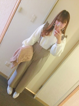 「GAL FIT（ギャルフィット）のアイテム（オールインワン・サロペット）」を使った、Boumiさん（レディース・165cm）の冬コーディネート