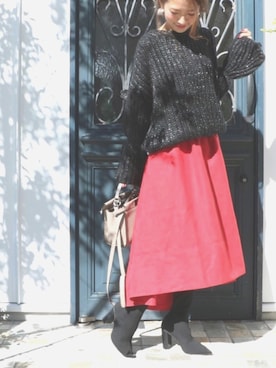 「M y u（ミュー）のアイテム」を使った、miyuさん（レディース・158cm）の秋コーディネート