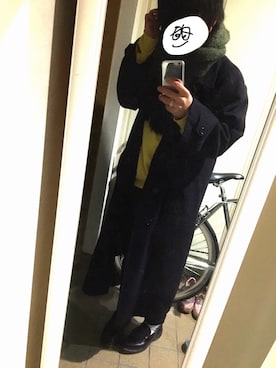 「Polo Ralph Lauren」｜「アイテム（チェスターコート）」を使った、ポポさん（メンズ・169cm）の冬コーディネート