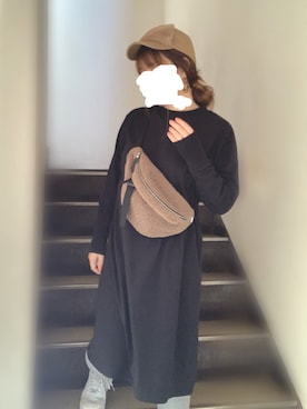 「niko and...（ニコアンド）のオリジナルファーコンビキャップ（キャップ、ベージュ系）」を使った、wakanaさん（レディース・160cm）の秋コーディネート