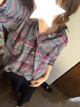 wakanaさんの「40ビエラベーシックシャツ【niko and ...】」を使ったコーディネート