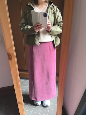 「URBAN RESEARCH ROSSO WOMEN（アーバンリサーチ　ロッソ）のアイテム（ブルゾン）」を使った、POCHAさん（レディース・157cm）の春コーディネート