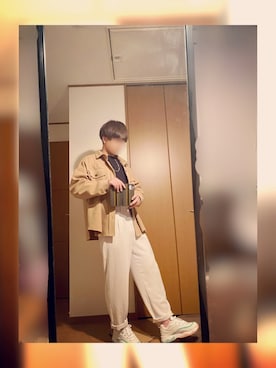 「コロナに負けない」｜「アイテム（スラックス）」を使った、ふみやさん（メンズ・169cm）の春コーディネート