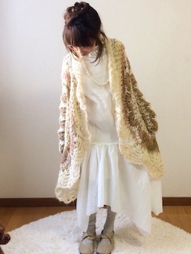 「Maiami（マイアミ）のアイテム」を使った、Akiko Ochiさん（レディース・150cm）の冬コーディネート