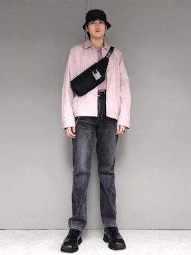 「COS（コス）のアイテム（ブルゾン）」を使った、jerrysoさん（メンズ・177cm）の春コーディネート