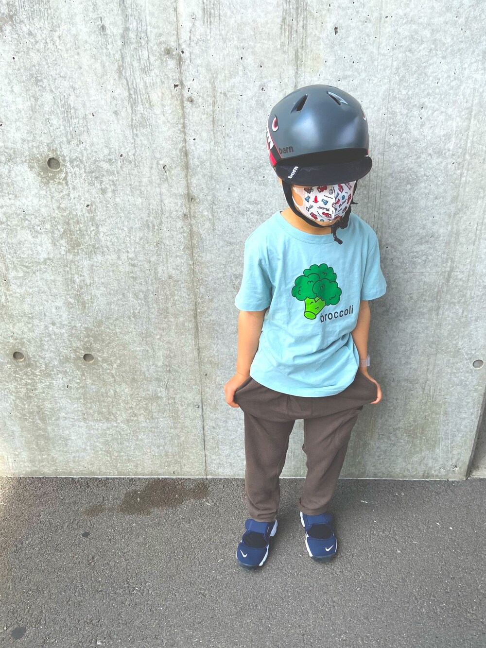 「HEAD ROCKの可愛い半袖Tシャツ（Tシャツ/カットソー、その他）」を使った、kenmoxさん（キッズ・120cm）の春コーディネートの1枚目の写真