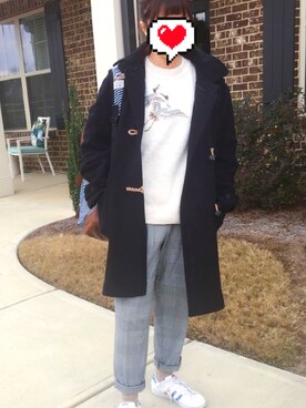 「アイテム（ダッフルコート）」を使った、WRYYYYYYY-さん（レディース・165cm・10代）の冬コーディネート