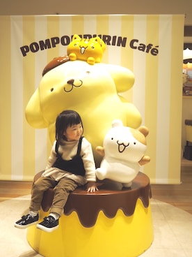 「petit main（プティマイン）のアイテム（スリッポン）」を使った、かほさんさん（キッズ・90cm）の夏コーディネート