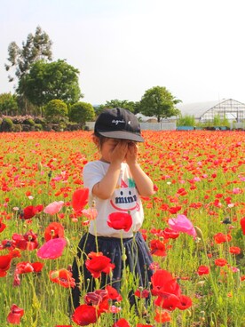 かほさんさん（キッズ・90cm）の夏コーディネート