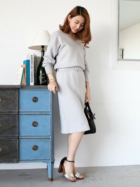 「N.（N. Natural Beauty Basic）（エヌエヌナチュラルビューティーベーシック）のアイテム（ワンピース/ドレス）」を使った、S.さん（レディース・164cm）の冬コーディネート