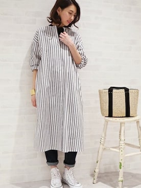 「N.（N. Natural Beauty Basic）（エヌエヌナチュラルビューティーベーシック）のアイテム（ワンピース/ドレス）」を使った、S.さん（レディース・164cm）の春コーディネート