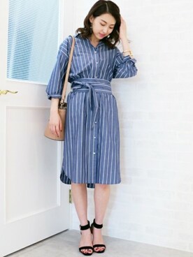「N.（N. Natural Beauty Basic）（エヌエヌナチュラルビューティーベーシック）のアイテム（ワンピース/ドレス）」を使った、S.さん（レディース・164cm）の夏コーディネート