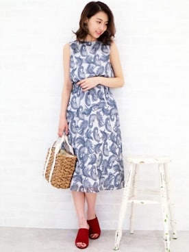 「N.（N. Natural Beauty Basic）（エヌエヌナチュラルビューティーベーシック）のアイテム（ワンピース/ドレス）」を使った、S.さん（レディース・164cm）の夏コーディネート