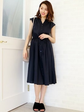 「N.（N. Natural Beauty Basic）（エヌエヌナチュラルビューティーベーシック）のアイテム（ワンピース/ドレス）」を使った、S.さん（レディース・164cm）の夏コーディネート