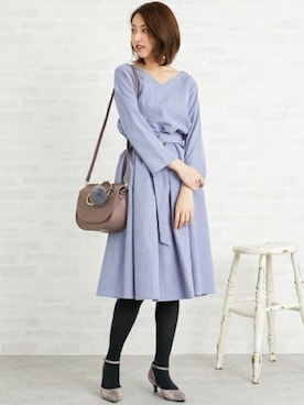 「N.（N. Natural Beauty Basic）（エヌエヌナチュラルビューティーベーシック）のアイテム（ワンピース/ドレス）」を使った、S.さん（レディース・164cm）の秋コーディネート