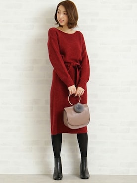 「N.（N. Natural Beauty Basic）（エヌエヌナチュラルビューティーベーシック）のアイテム（ワンピース/ドレス）」を使った、S.さん（レディース・164cm）の秋コーディネート