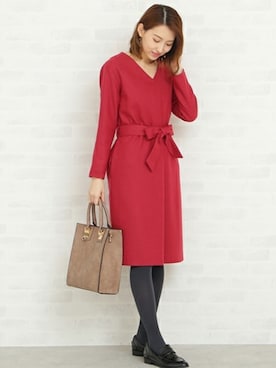 「N.（N. Natural Beauty Basic）（エヌエヌナチュラルビューティーベーシック）のアイテム（ワンピース/ドレス）」を使った、S.さん（レディース・164cm）の秋コーディネート