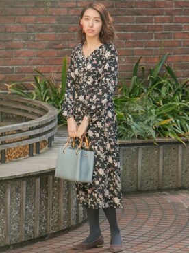 「N.（N. Natural Beauty Basic）（エヌエヌナチュラルビューティーベーシック）のアイテム（ワンピース/ドレス）」を使った、S.さん（レディース・164cm）の冬コーディネート