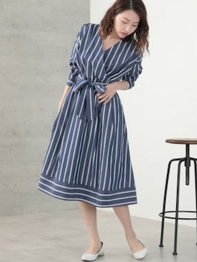 「N.（N. Natural Beauty Basic）（エヌエヌナチュラルビューティーベーシック）のアイテム（ワンピース/ドレス）」を使った、S.さん（レディース・164cm）の冬コーディネート
