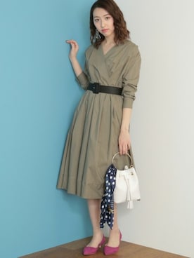 「N.（N. Natural Beauty Basic）（エヌエヌナチュラルビューティーベーシック）のアイテム（ワンピース/ドレス）」を使った、S.さん（レディース・164cm）の春コーディネート