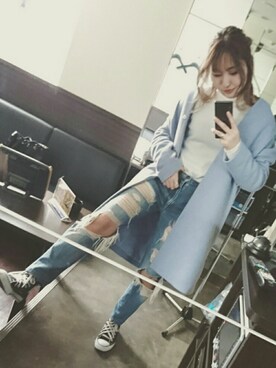 「ドラフトリーバイス」｜Kumikoさん（レディース・159cm）の冬コーディネート