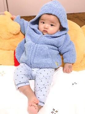 「男の子ベビー」｜「アイテム（雑貨/ホビー）」を使った、AO✘✘✘NENEさん（キッズ・70cm）の冬コーディネート