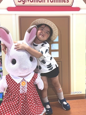 「こども ビームス（コドモビームス）のアイテム（パンツ）」を使った、AO✘✘✘NENEさん（キッズ・90cm）の冬コーディネート