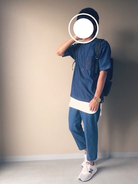 「HVC（エイチブイシー）のアイテム（バッグ）」を使った、Naoさん（メンズ・169cm）の夏コーディネート