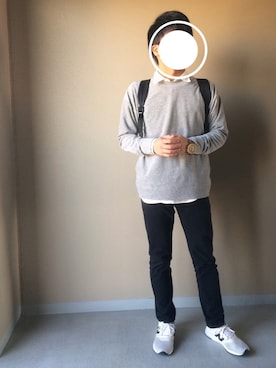 「HVC（エイチブイシー）のアイテム（バッグ）」を使った、Naoさん（メンズ・169cm）の秋コーディネート