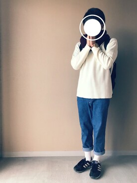「HVC（エイチブイシー）のアイテム（バッグ）」を使った、Naoさん（メンズ・169cm）の冬コーディネート