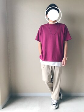 「アイテム（タンクトップ）」を使った、Naoさん（メンズ・170cm・20代）の夏コーディネート
