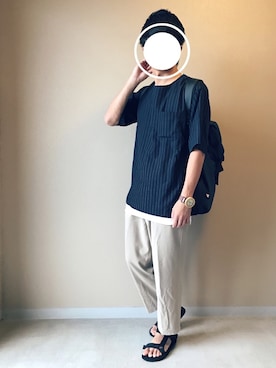 「アイテム（タンクトップ）」を使った、Naoさん（メンズ・170cm・20代）の夏コーディネート