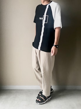 「Micamoda（ミカモダ）のアイテム」を使った、Naoさん（メンズ・170cm）の夏コーディネート