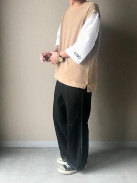 「Micamoda（ミカモダ）のアイテム」を使った、Naoさん（メンズ・170cm）の秋コーディネート