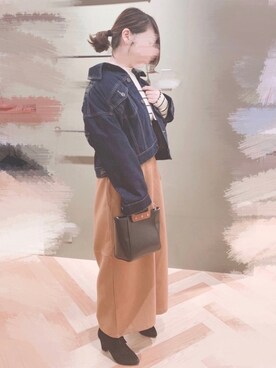 「ジージャン」｜「アイテム（その他アウター）」を使った、yuuuukinさん（レディース・157cm）の冬コーディネート