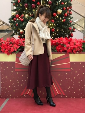 はるなさん（レディース・159cm）の冬コーディネート