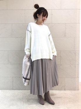 はるなさん（レディース・159cm）の冬コーディネート