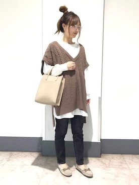 はるなさん（レディース・159cm）の冬コーディネート