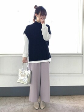 はるなさん（レディース・159cm）の冬コーディネート